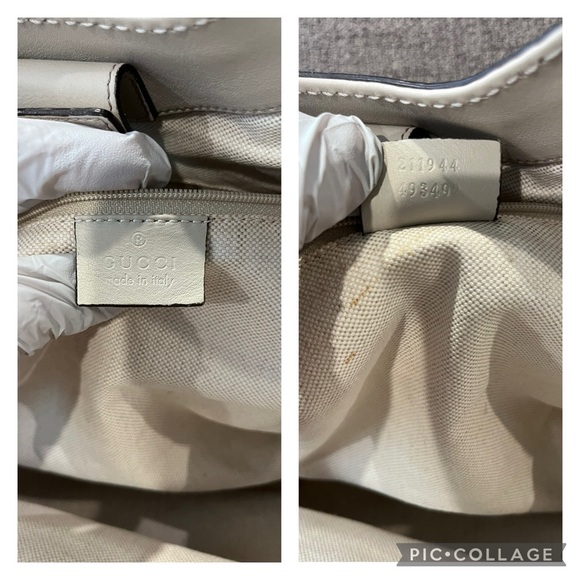 Authentic Gucci GG Guccissima Sukey Medium - Ivory - Picture 9 of 16